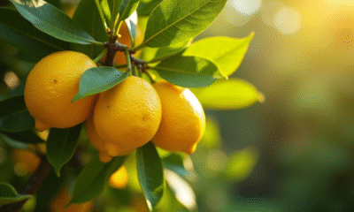 Fruitiers citronnier quatre saisons en plein soleil